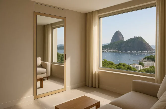 Armário Com Espelho Camuflado