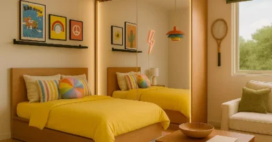 Armário Espelhado Com Iluminação Indireta