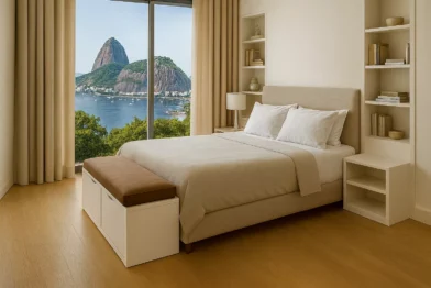 Baú Multifuncional Para Pés Da Cama