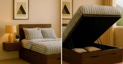 Cama Com Baú E Estrutura Multifuncional