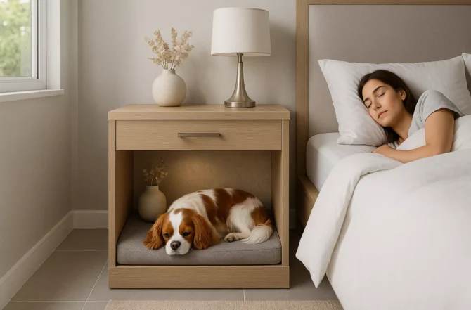 Cama Para Pet Embutida Com Nicho Decorativo