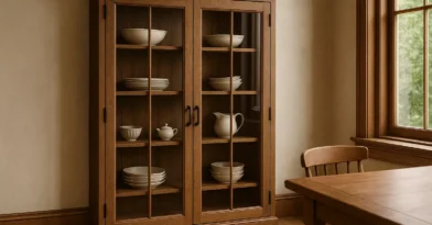 Cristaleira Embutida Com Portas De Vidro