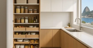 Despensa Compacta Com Divisórias Inteligentes