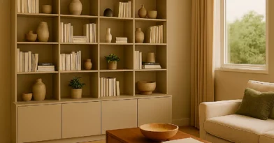 Estante Modular Com Nichos Decorativos