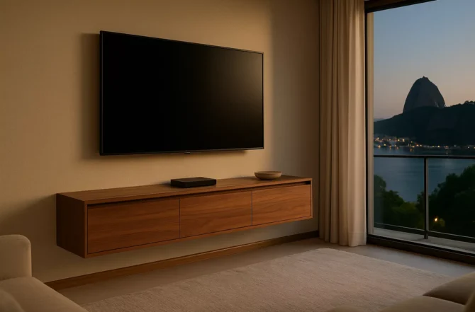 Rack Suspenso Com Gavetas Discretas