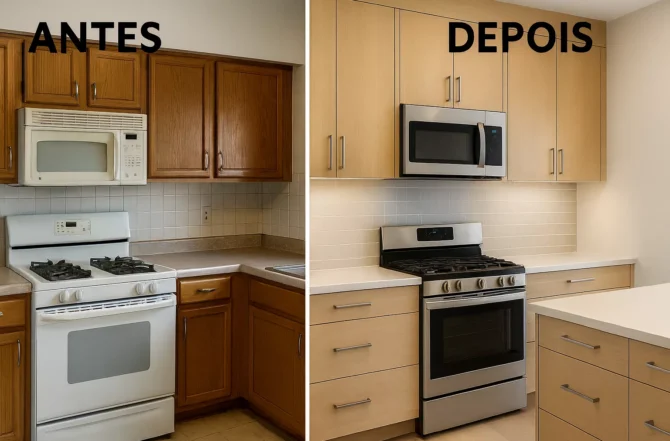 Reformulação de ambientes com móveis existentes