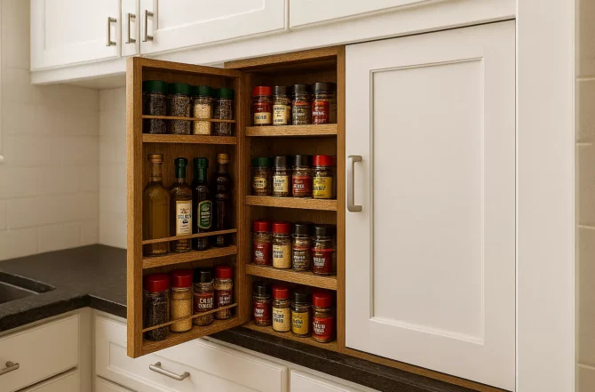 Suporte Embutido Para Temperos E Condimentos