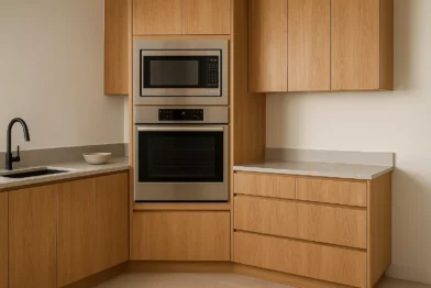 Torre Quente Com Espaço Para Forno E Micro-Ondas